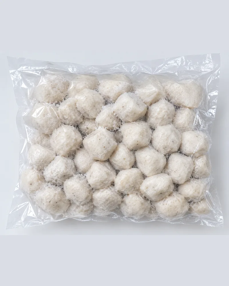Frozen basa fish balls (unfried)