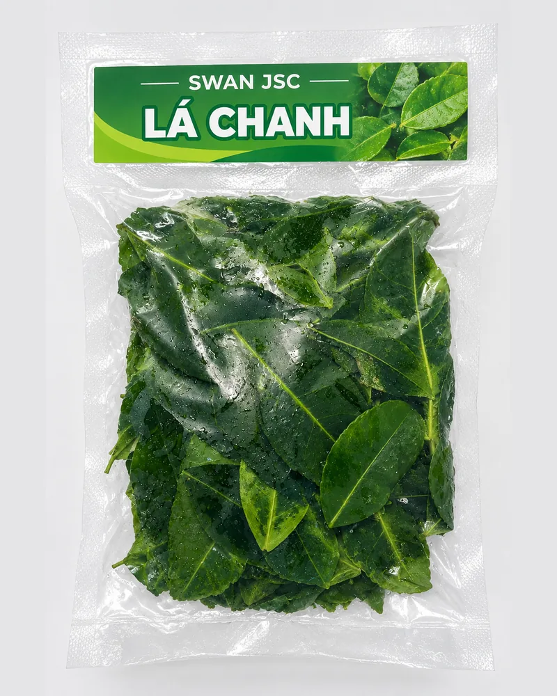Frozen lime leaf