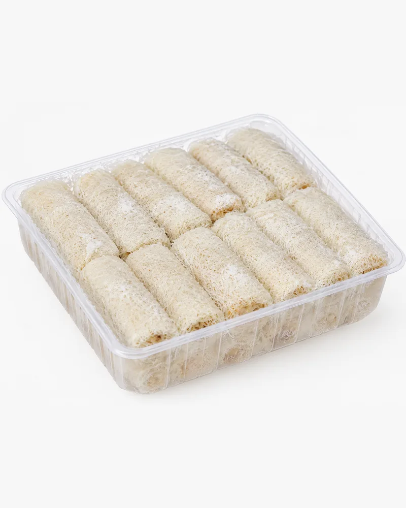 Frozen seafood net spring rolls